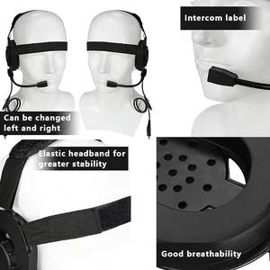 Tático ao ar livre tiro comunicação fone de ouvido bowman elite ii u94 ptt para kenwood baofeng UV-5R rádio acessório 10 principais vendas fonia capacete baofeng - №9