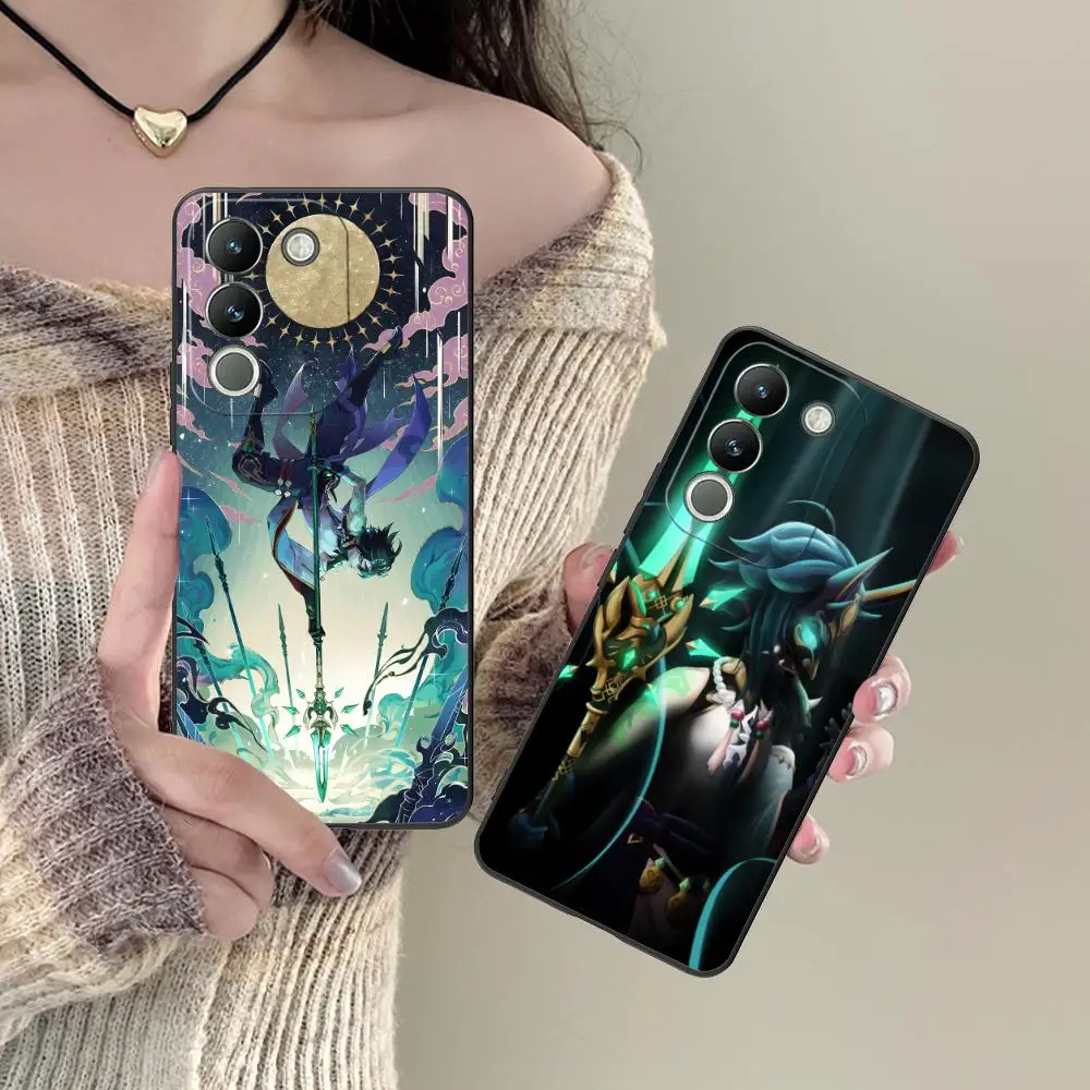 

Game GI Xiao Phone Case for VIVO Y77 76 75 74 73 72 58 56 55 51 50 38 36 Y19 Y18 Y03 Y01 5G Soft TPU Shockproof Cover