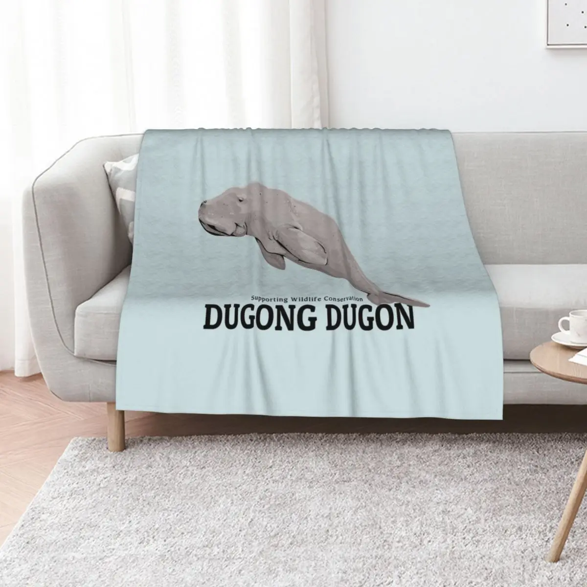Dugong Dugon Conservation Throw Blanket heavy to sleep Picnic Moving Comforter Luxury Brand Soft Big Blankets