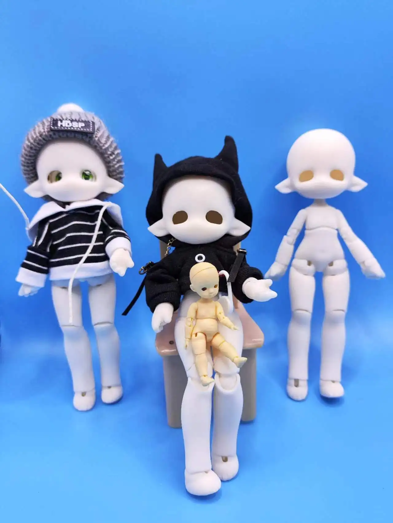 BJD humanoid elf doll girl\'s doll elf DIY toy OB11 free delivery project