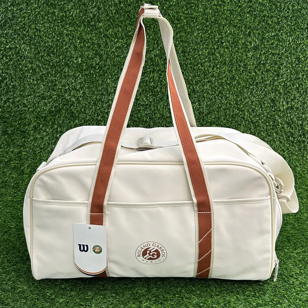 

Wilson 2025 Roland Garros Session Small Duffel Bag Vintage Tennis Racket Backpack Clothing Bag Accessories Bag for Men and Women