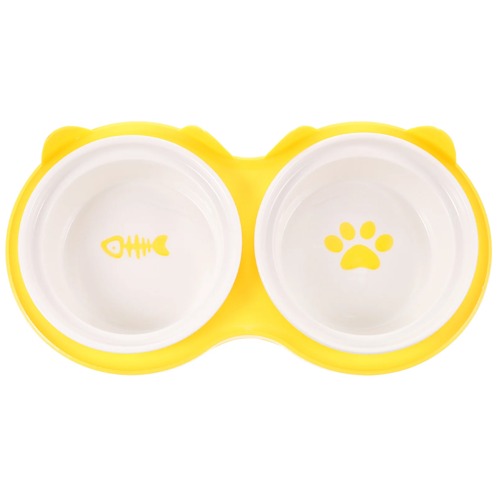 

1Set Ceramic Dog Cat Bowl Anti Spill Design Reusable Pet Feeding Accessory for Small Animals Floor Breeze Cleaner
