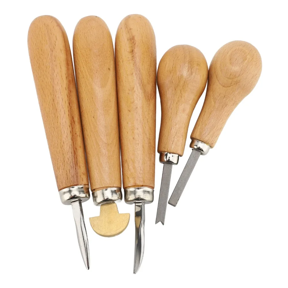 

Набор из 5 прецизионных инструментов для работы с деревом: прочные насадки, эргономичный захват, специальные формы, инструмент для ювелирных работ и резьбы