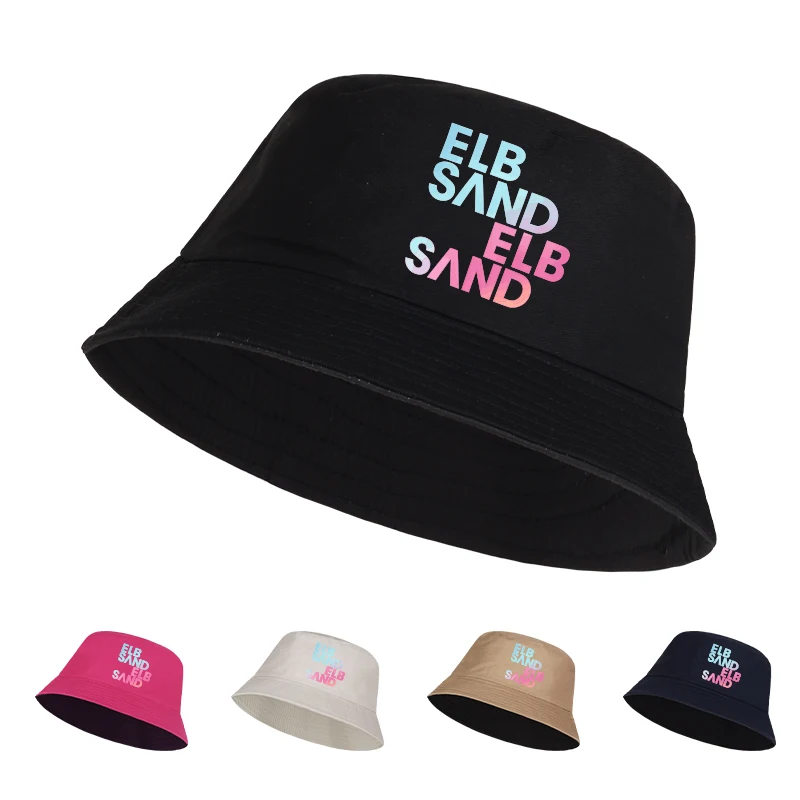 Gradient "ELB SAND" Print Bucket Hat Unisex Foldable Gift For Fans & Trendy Lovers