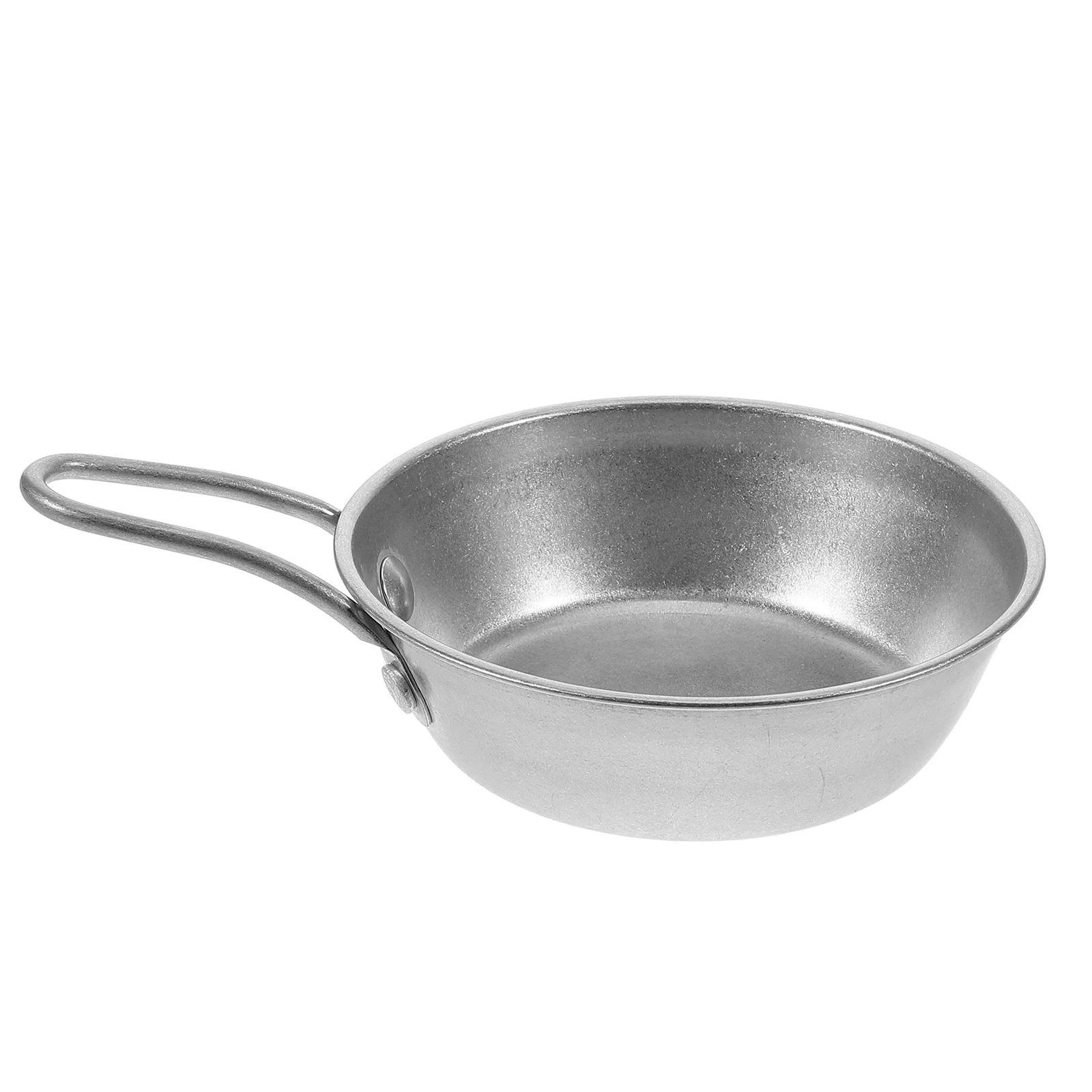 

1PC Outdoor Camping Picnic Bowl Vintage Korean Stainless Steel BBQ Heat Resistant Portable Soup for Camping