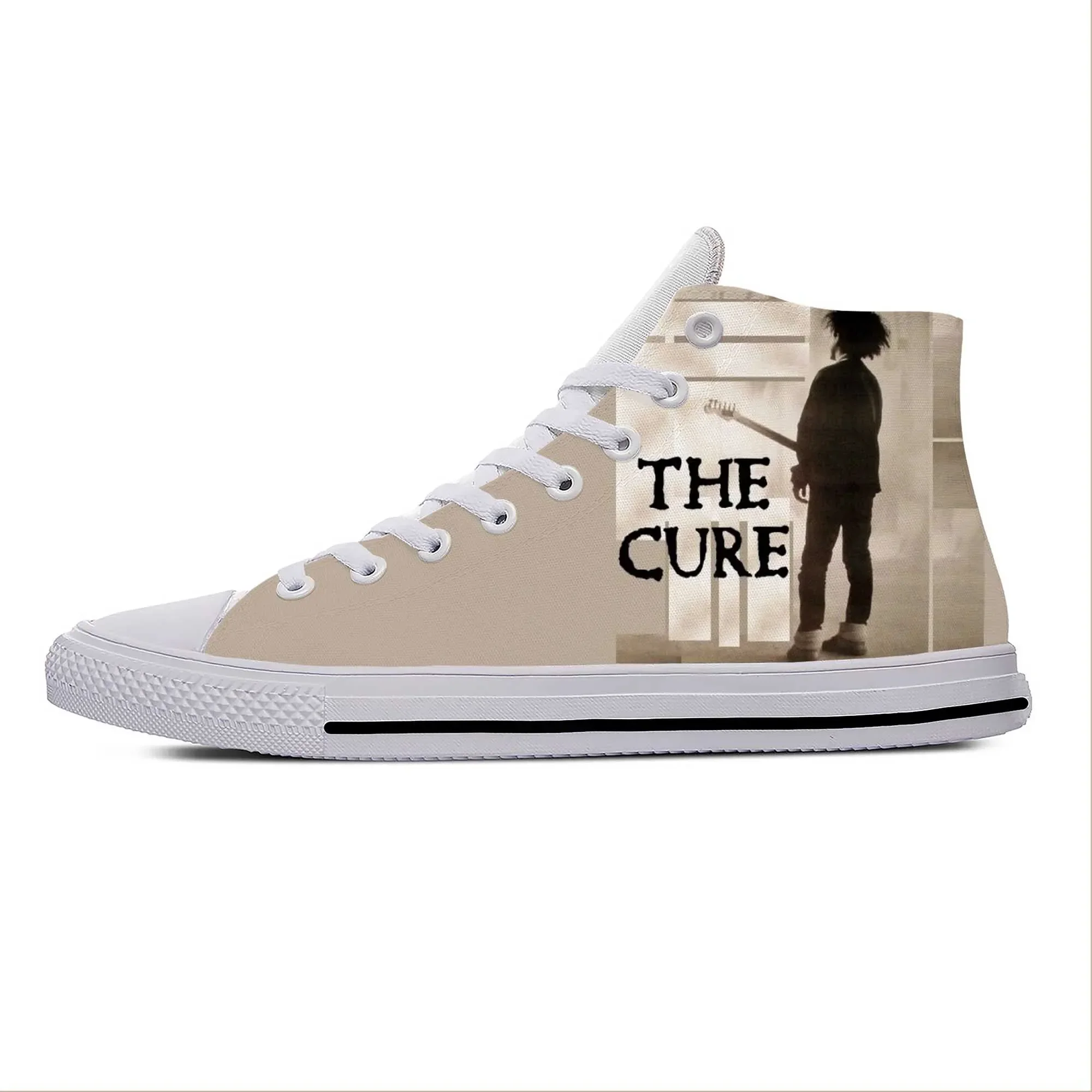 

Кроссовки Cure Rock Band Robert Smith The Music Singer, стильные повседневные тканевые кроссовки с высоким верхом, легкие, дышащие, с 3D-принтом, для мужчин и женщин