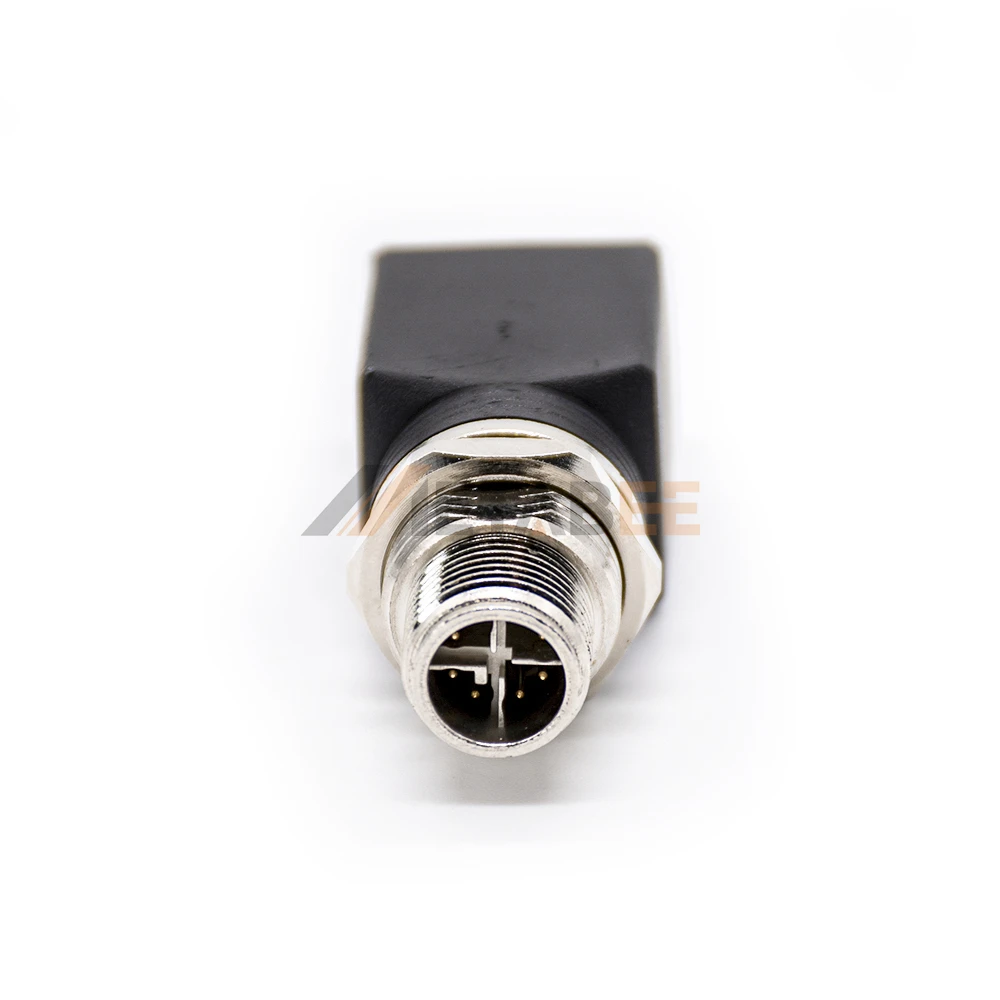 M12 RJ45 Adapter 8 Pin Bulkhead Copper Contact for Ethernet Railway 4/8 Pin 4Pin/8Pin AC/DC X Coded Connectors Bulk Connectors view 6