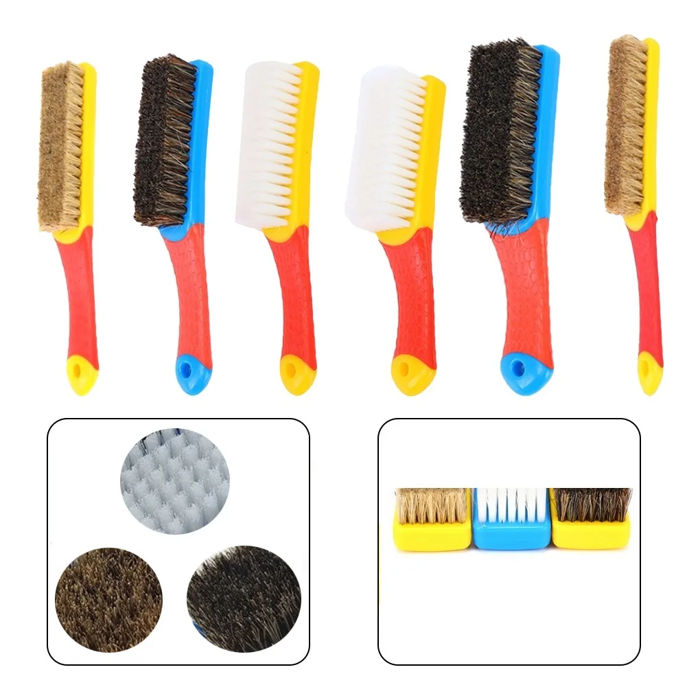 Handle Brush Nylon Bristles Brush For Welding Cleaning Tools Car Floor Roof Cleaning Fabric Brush 160mm