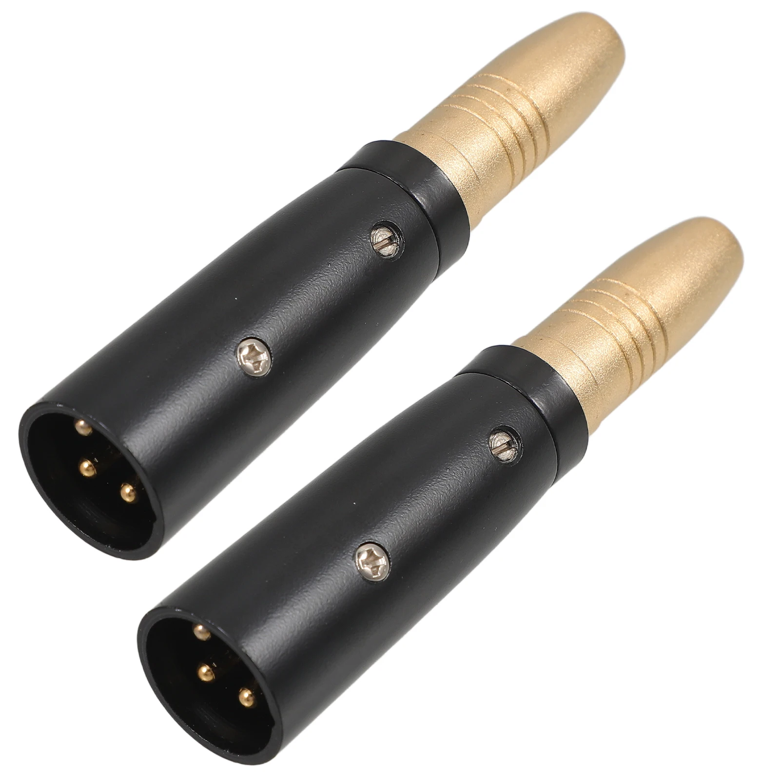 

2pcs 6.35Mm To Audio Adapter Gold Plated Trs Male Xlr Female Connector Signal Converter For Microphone Jack Dvd