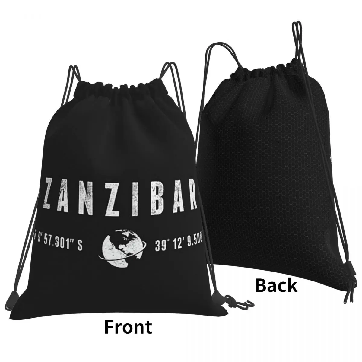 Zanzibar Backpacks Multi-function Portable Drawstring Bags Sundries Bag Book Bags For Man Woman School