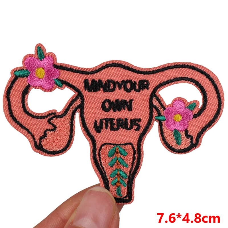 Girl Power/Feminist Embroidery Patch Iron On Patches For Clothing thermoadhesive Patches On Clothes Jacket Embroidered Stickers