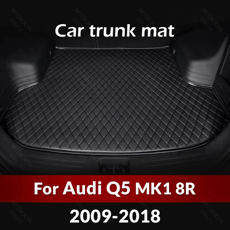 

Коврик для багажника автомобиля для Audi Q5 MK1 8R 2009-2018 10 11 12 13 14 15 16 17, пользовательские автомобильные аксессуары, украшение интерьера автомобиля