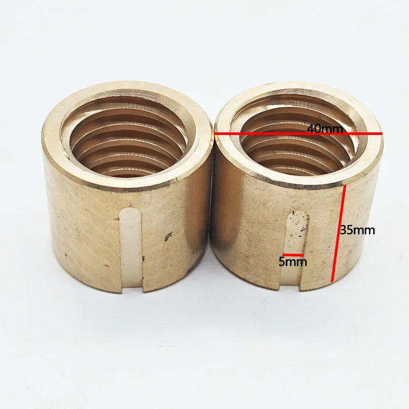 For Bridgeport Milling Machine Brass Cross Feed Copper Nut CNC X Axis Vertical Mill 2pcs