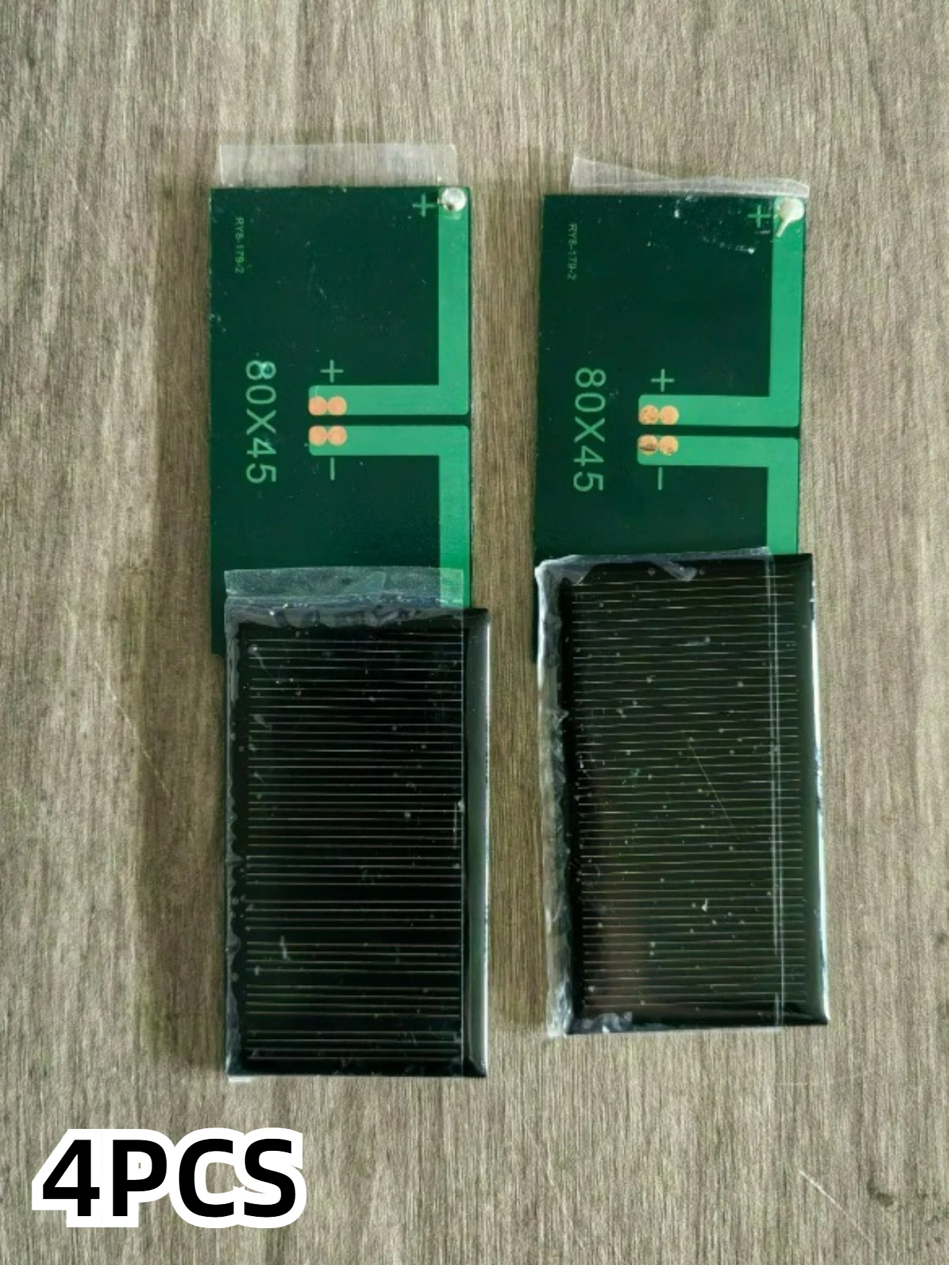 Single Crystal Mini Solar Cell 1PCS‑4PCS 5V 80MA 0.4W 80x45mm Epoxy Solar Panel DIY Portable Power Module for Battery Charging