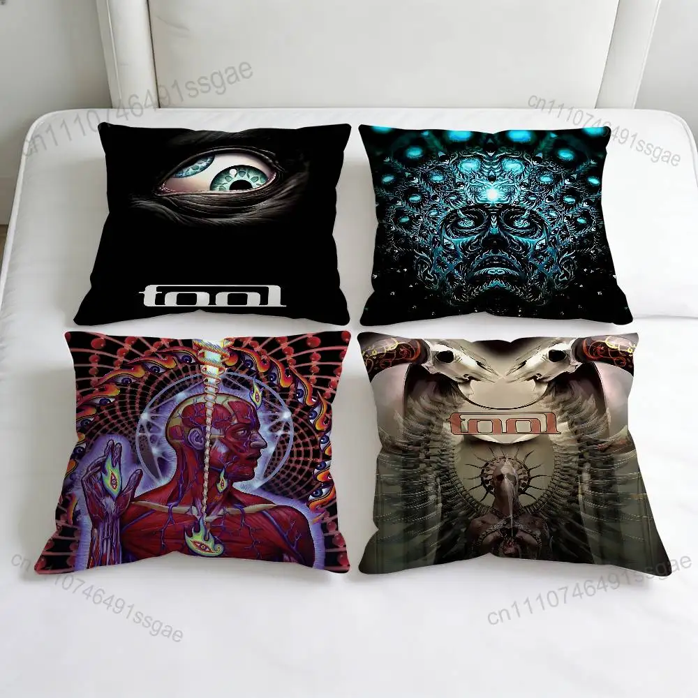 

T-TOOLS Heavy Rock Band Fashion Square Pillow Case Durable Throw Pillow Cover for Sofa Couch Chair