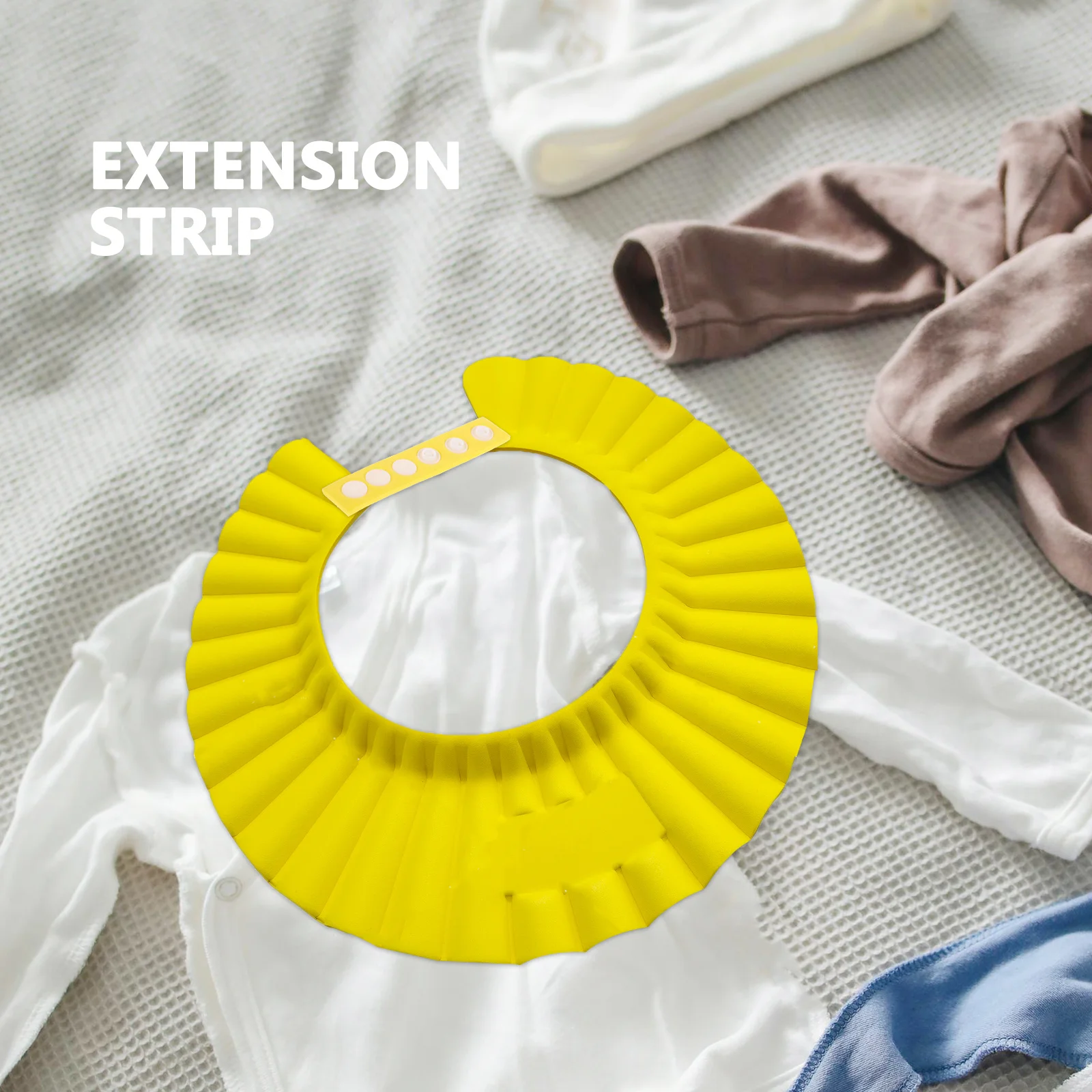 

10Pcs Shower Cap Adjustment Strap Sturdy Extension Strip for Bath Hat Adjustable Reusable Soft Bathing Hat Supplies