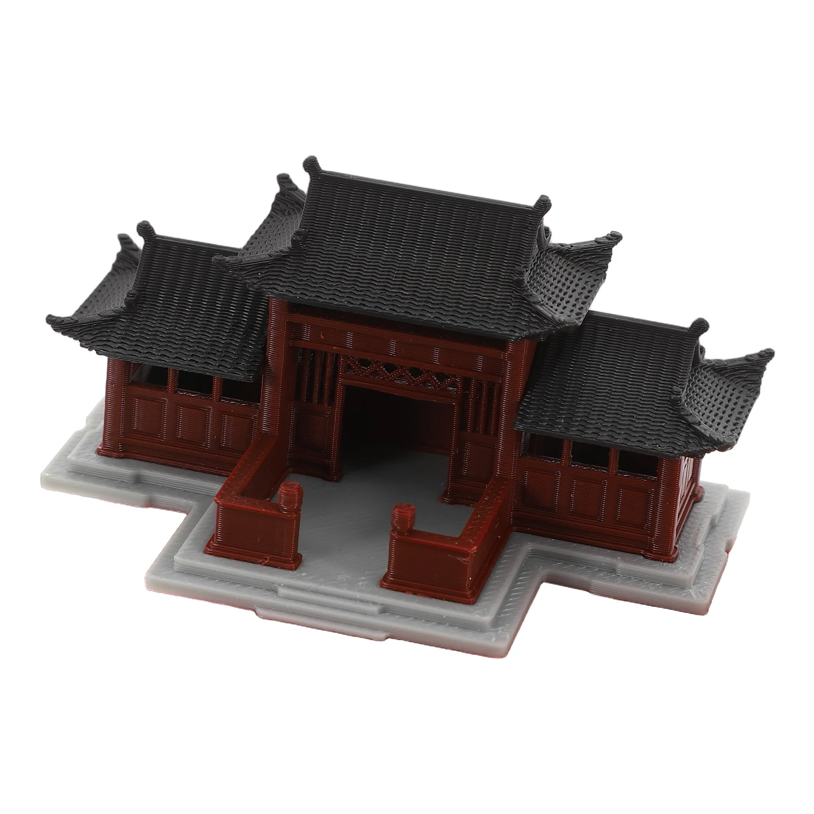 

Architectural Fish Tank Mini Pavilion Decor Delicate Craftsmanship Traditional Architecture Elegant Desk Bookshelf Indoor Space