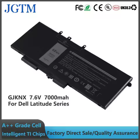 JGTM GJKNX Laptop Battery for Dell Latitude 5480 5580 5590 5490 5280 5288 5488 5591 5491 5495 E5480 E5580 E5490 E5590 Pre