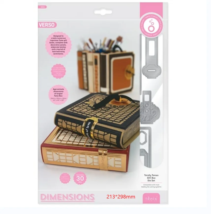 Totally tomes gift box die Metal cutting s cut mold card Scrapbook paper craft knife mould blade punch stencils
