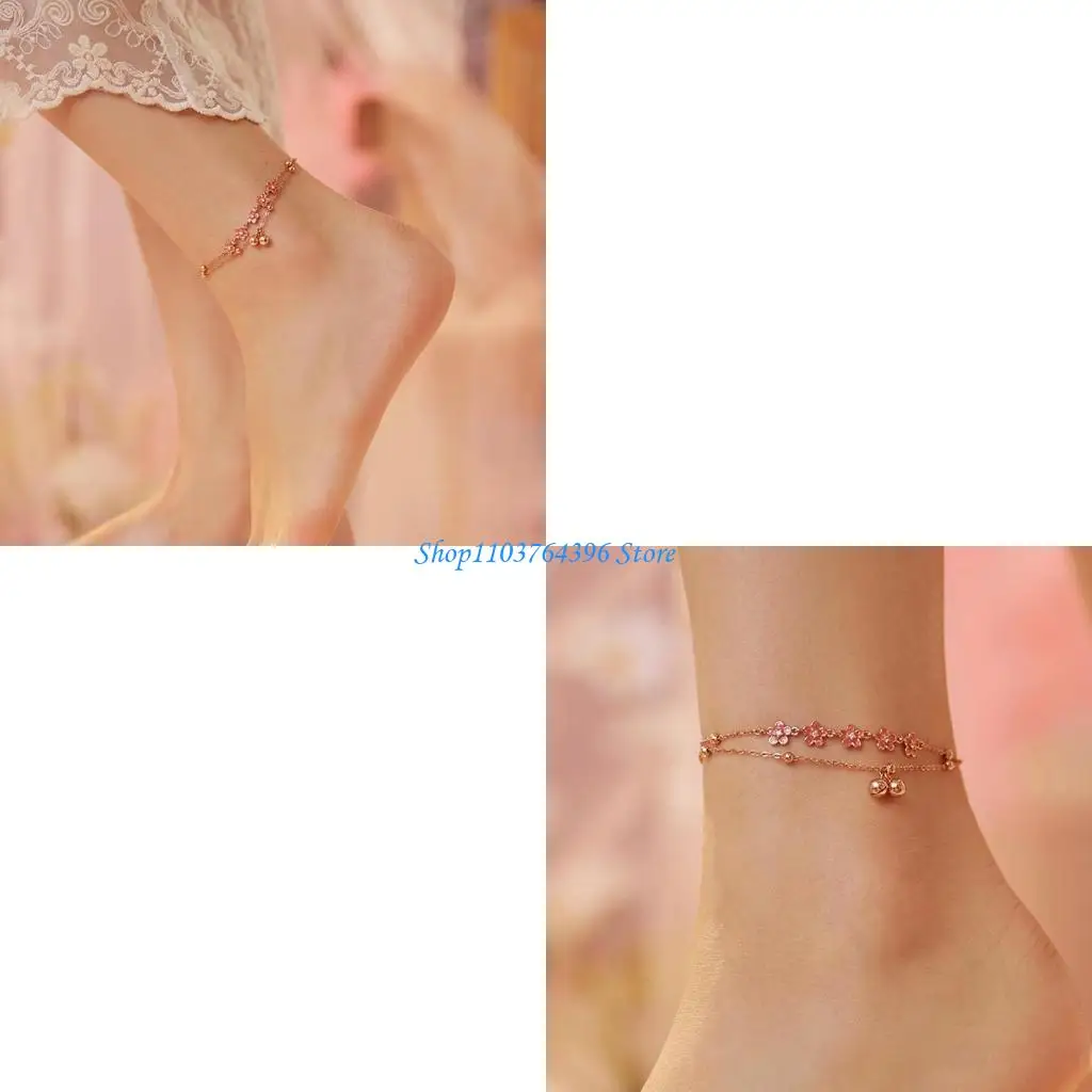  Elegant Everyday Anklet With Lightweight Copper Bells And Secure Closure Jewelry