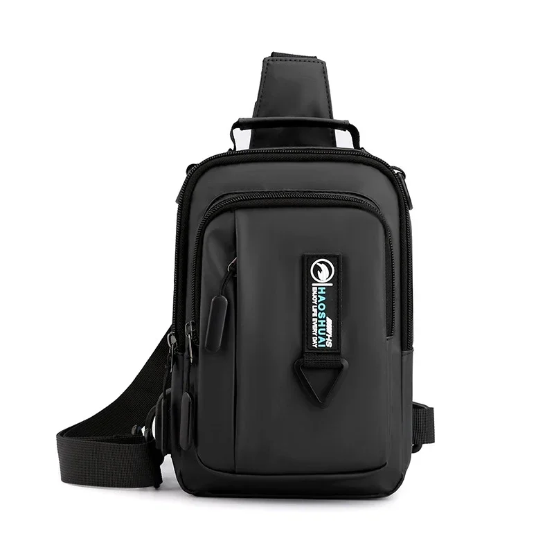 Men Nylon Backpack Rucksack Cross Body Shoulder Bags  Travel Male Fashion Messenger Chest Pack Bag Knapsack 4 USES