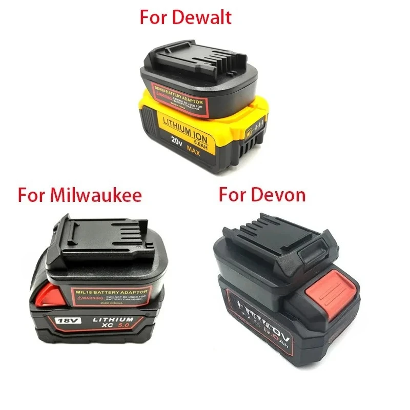 

Для батареи Dewalt/Milwaukee/Devon преобразует совместим с литий-ионным аккумулятором Milwaukee 18 В для литиевого аккумулятора Worx 20 В