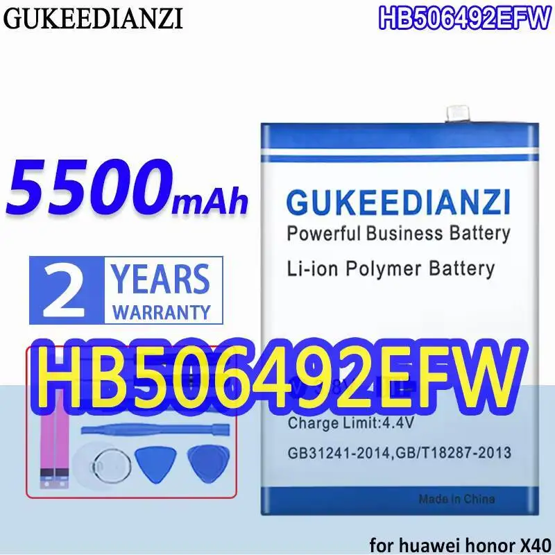 

For Huawei Honor X40 5500Mah HB506492EFW Mobile Phone Battery High Capacity