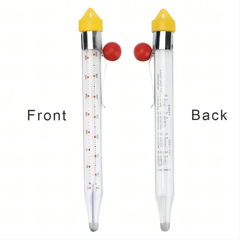 Instant Read Candy Thermometer - 3 Display Modes, Stainless Steel, Perfect For Baking, Candle Making & Cooking