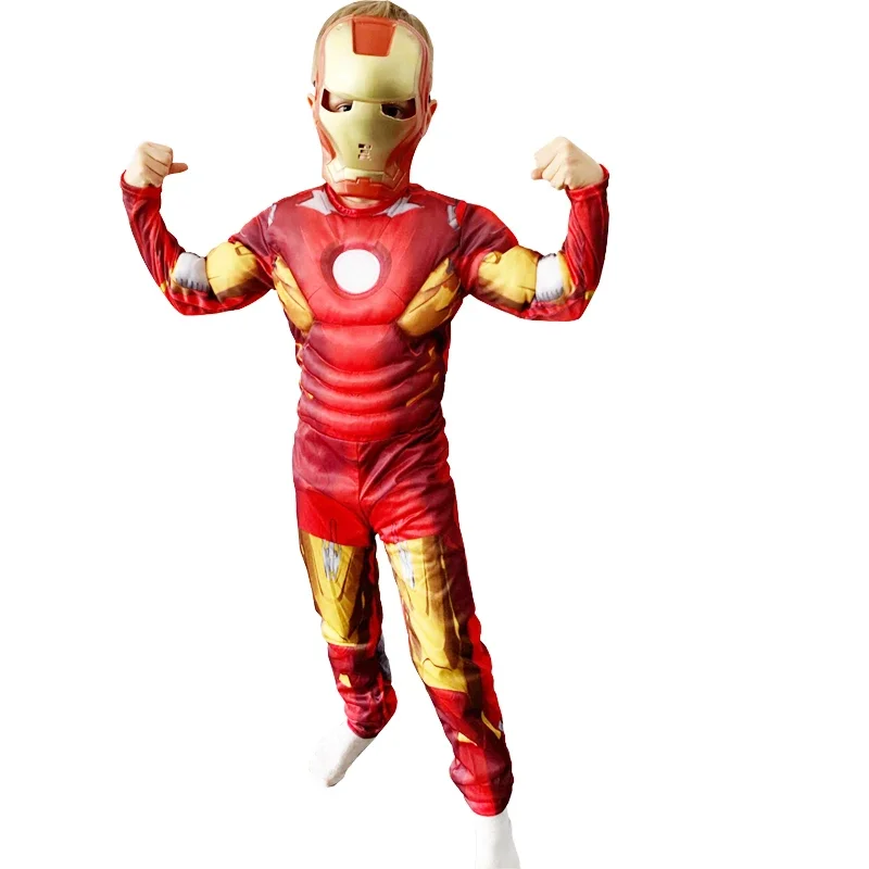 3 Infinite War Iron and Man Children's Cosplay Costume Stage Performance Birthday Banquet Dress Up Props Kids Gifts