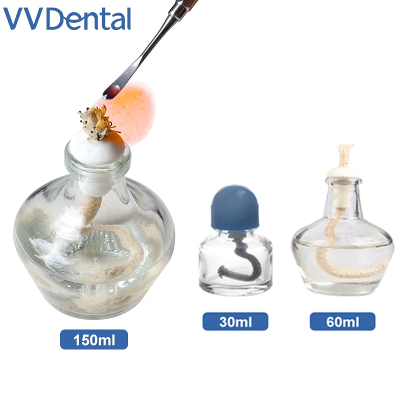 

VVDental стоматологическая спиртовая лампа горелка химического воска спиртовой светильник нагревательная стеклянная посуда 30/60/150 мл стоматологические лабораторные аксессуары