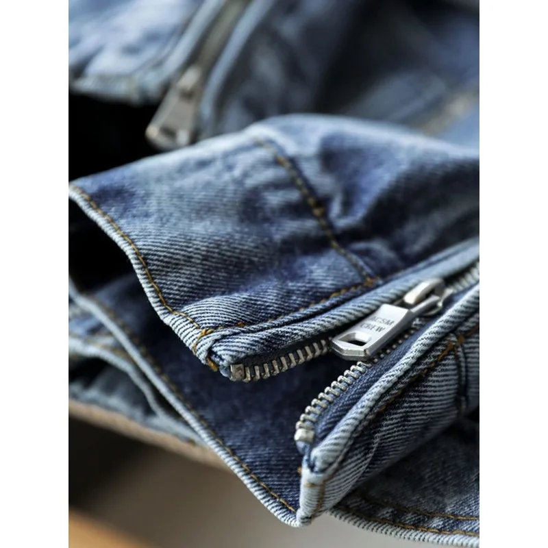 Women's Fairy Spring and Autumn Tops Jacket Irregular Zipper Cowboy Advanced Loose Leisure Comfortable Brand Fashion New Thin