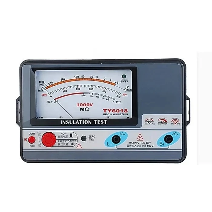 TY6018 1000V Insulation Resistance Meter Analog INSULATION TESTER 0.5-2000M