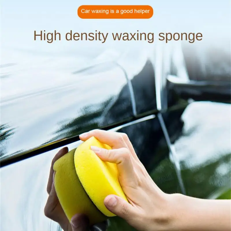 Car Round Waxing Polish Sponges High Density Foam Applicator Pads Curing and Polishing Sponges Car Detailing Tools Car Wash