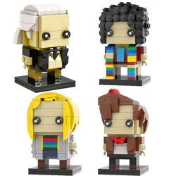 First Doctor 4TH 11TH 13TH DOCTOR Figure Brickheadz Building Block Set Daleked Door Openable Phone Police Booth Brick Model Toy