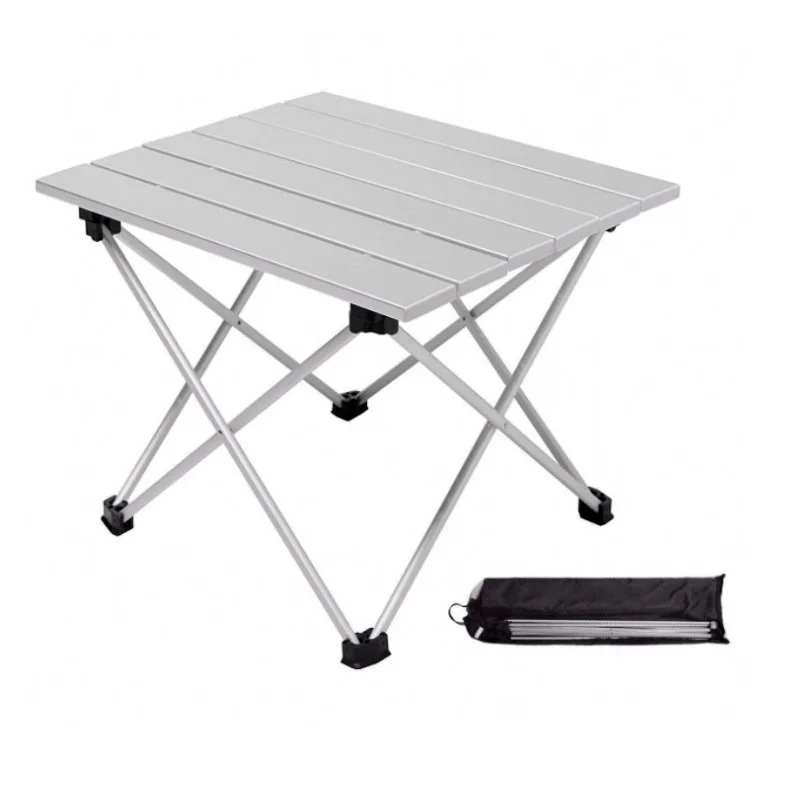 Small Ultralight Portable Folding Table Alloy Camping Picnic Table 39x35cm