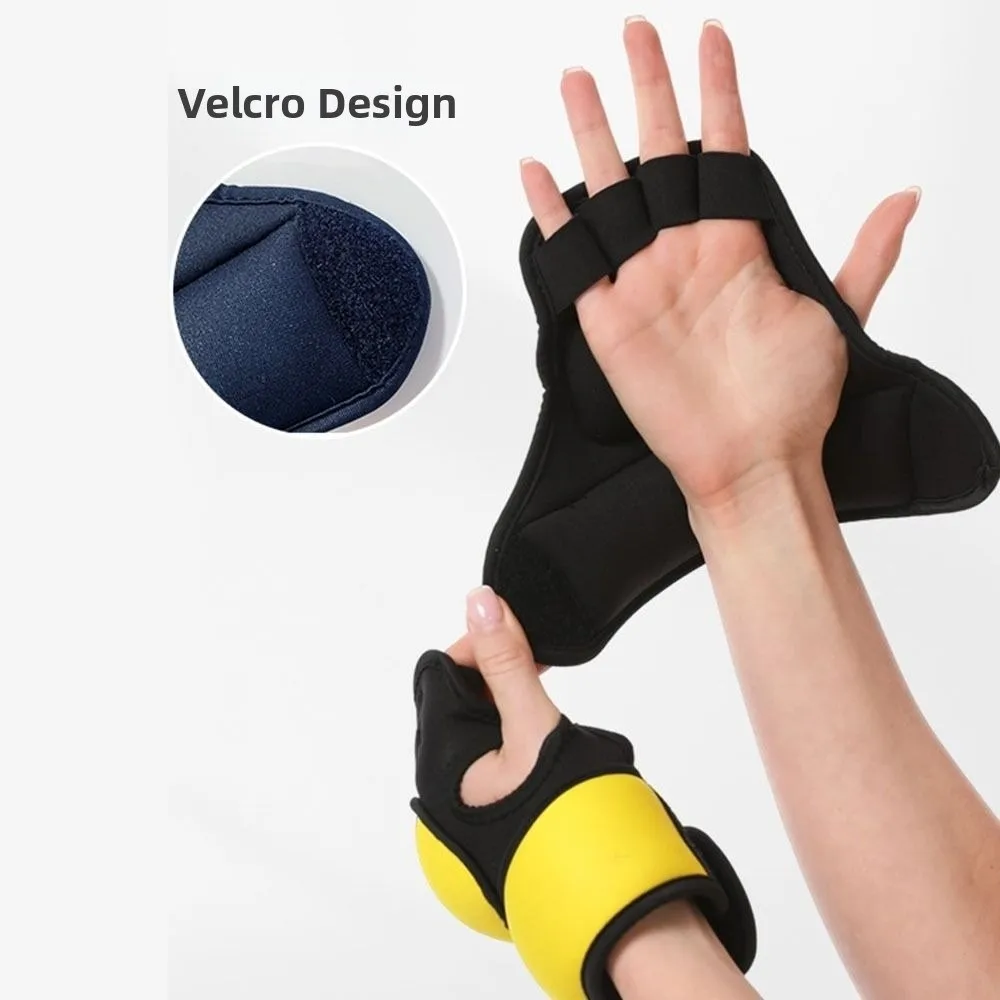 1Pair Hand Palm Protector Weight Carrying Gloves Strength Training Weight-bearing Design Wrist Support Weights Non-Slip