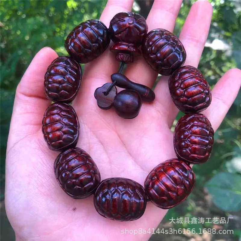 Carving of Rhinoceros Horn Rosewood High Density Bracelet Pendant Car Hanging Keychain Accessorie