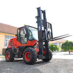 Chariot élévateur diesel tout-terrain, palette, tout terrain, tout terrain, tout terrain, personnalisation, neuf, 3-6 tonnes, 8,5 roues motrices, 4 roues motrices, 1 tonne, 8,5