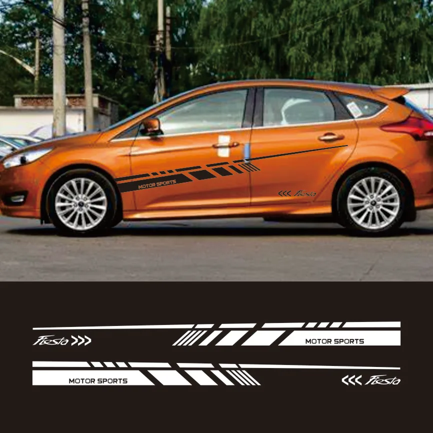 

Car Door Side Sticker for Ford Fiesta MK6 MK7 Mk8 6 7 ST Graphics Stripes Decor Decal Vinyl Decoration Auto Tuning Accessories