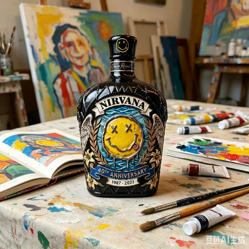 Nirvana Rock Grubu Kabartmalı - Glass Decanter Whiskey incelemesi ve fiyatı