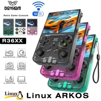 BOYHOM 256G R36XX consolas de juegos portátiles reproductor de vídeo 3,5 pulgadas IPS 640*480 pantalla reproductor de juegos Retro 3000 mAh128G/64G juegos