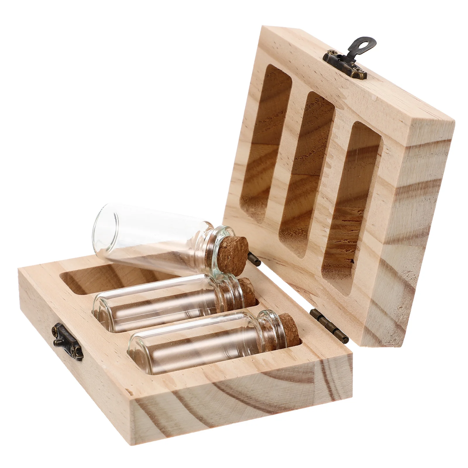 

Fetal Hair Organizer Storage Box Durable Wooden Collection Fetal Hair Preserving Souvenir Storage Box Umbilical Cord Bottle