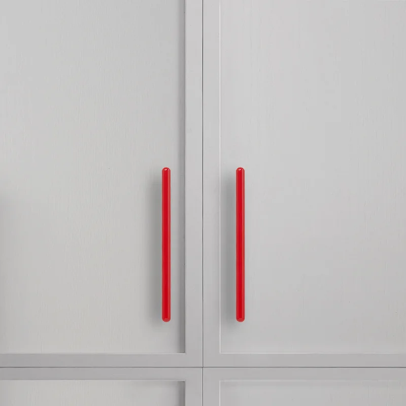 BCD-China Red Brass Kitchen Cabinet Pulls Door Handle  Wardrobe Wine Shoe Cabinet Furniture Hardware Handle