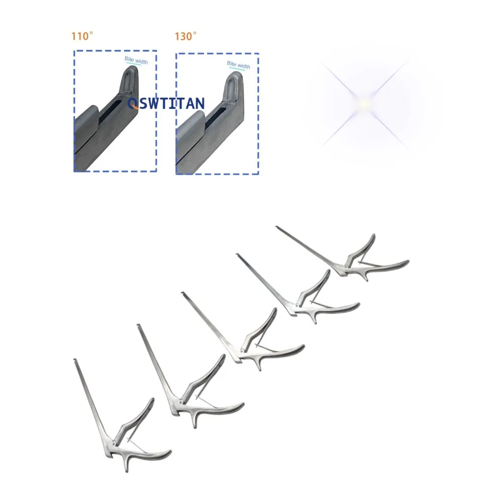 

Kerrison Rongeur Forceps 260mm 110/130 Degree Orthopedic Surgical Manual Reusable Stainless Steel Bone Punch