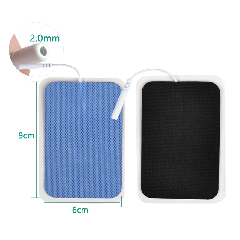 10pcs Replacement Reusable Electrode Pad Tens Machines Conductive Gel Pulse Massage for Muscle Stimulator Tens Massager Pads