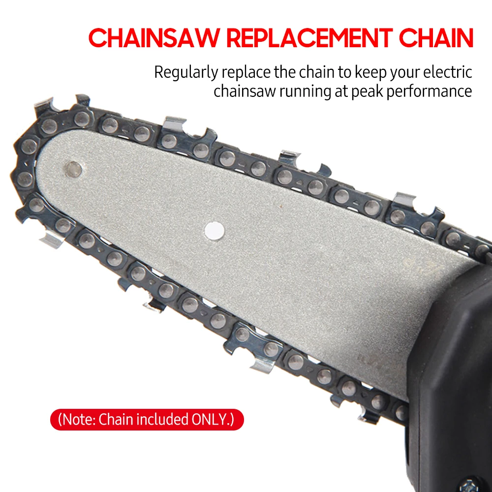 Portátil Elétrica Mini Chainsaw, Cadeia GuidePortable Chainsaw, Logging Saw Blade, Poda Cadeia Acessórios, 8 \