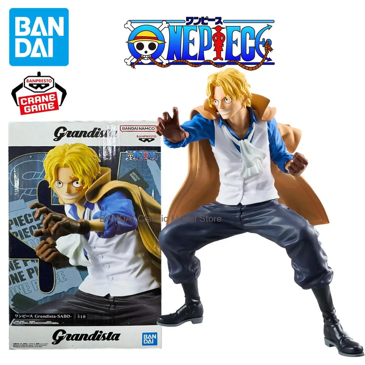 

In stock Genuine Original Bandai Officially Licensed One Piece Grandista-SABO Figures Anime Model Genuine Boxed Toy