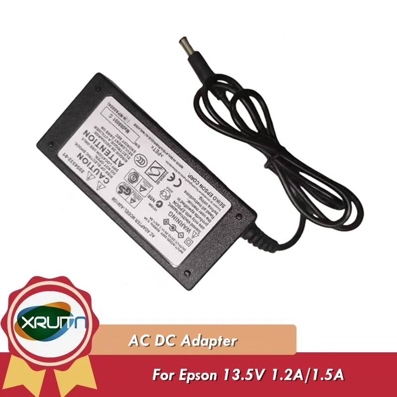 A391GB 13.5V 1.2A /1.5A AC DC Adapter Adaptor Charger For Epson V33 V30SE V300 V330P V37 V100 Scanner Power Supply A392GB