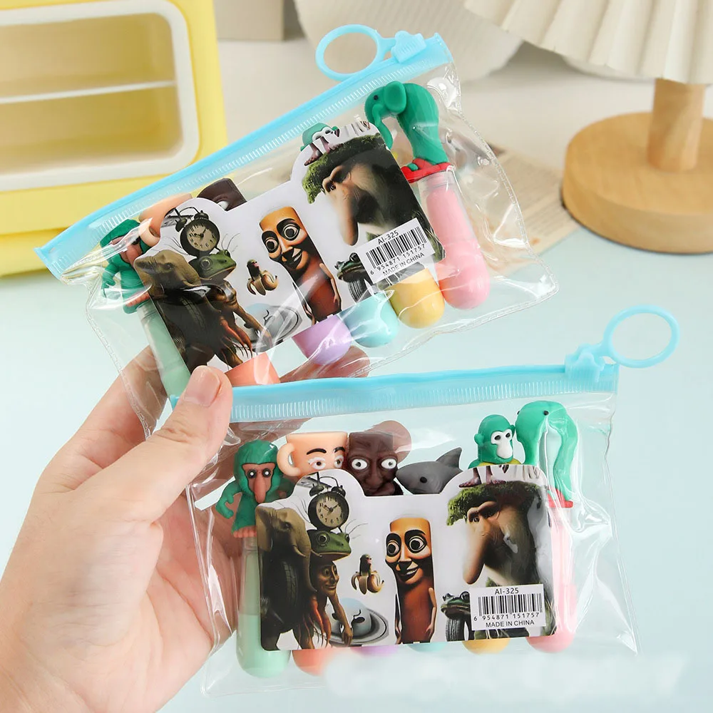 

6/12pcs Tralalero Tralala Fluorescent pen Italian Brainrot Writing Stationary Student Anime School Supplies Office Accessories G