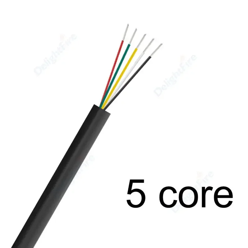 DelightFire 3–100 m, 28 AWG, UL2464, flexibles ummanteltes Kabel, Audio-Kabel für elektronische Lautsprecher, 2, 3, 4, 5, 6, 7, 8, 9, 10 Kerne, isoliertes USB-Verlängerungskabel 4